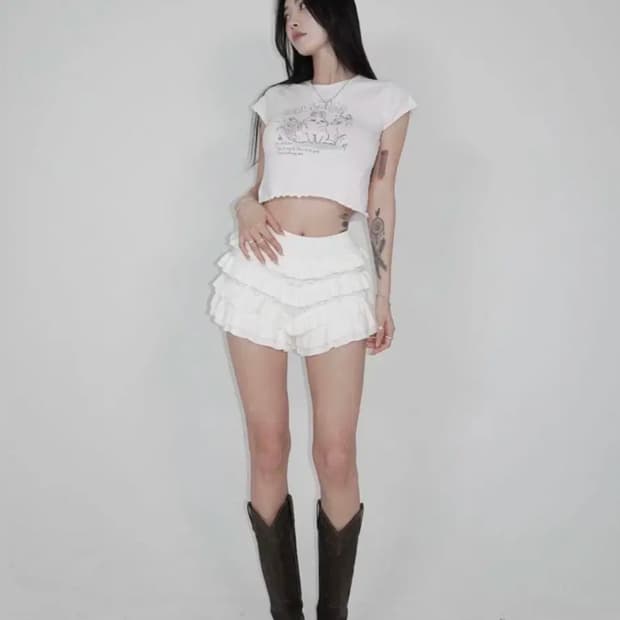 페일제이드 블루머팬츠 화이트