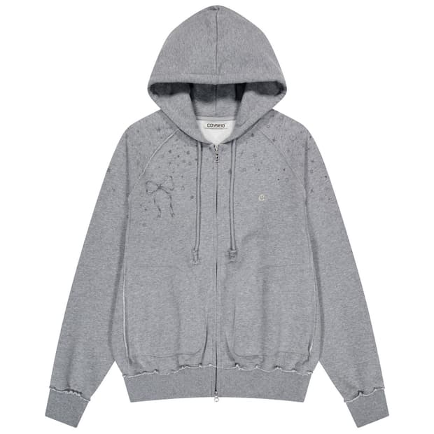 (새상품) 코이세이오 트윙클 후드집업 그레이 판매해요