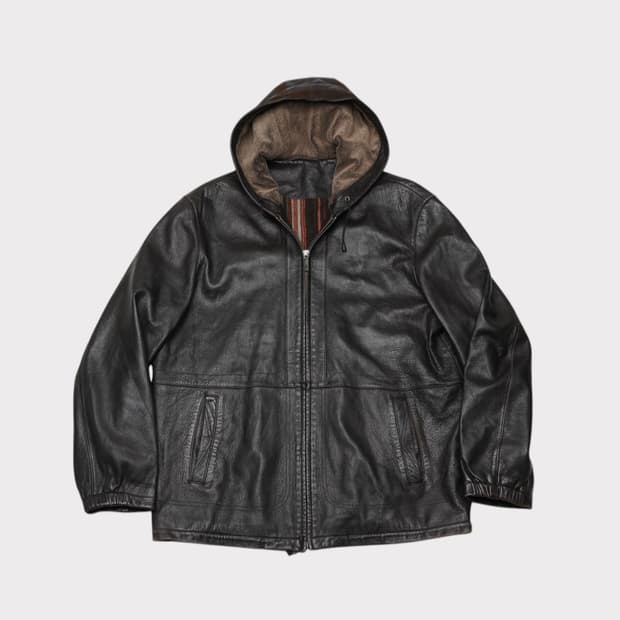 [XL] 빈티지 양가죽 후디자켓