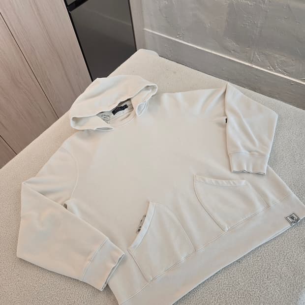 폴로 랄프로렌 화이트 유틸리티 후드티 XL