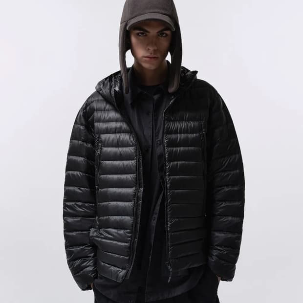 무신사스탠다드 시티 레저 경량 패딩 후디드 라이트 다운 자켓