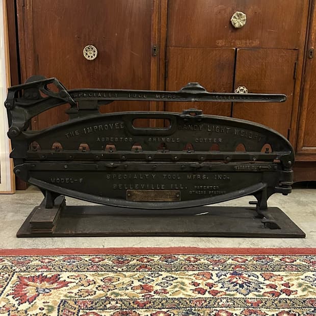 1930s 미국 빈티지 앤틱 석면 절단기 작두 인테리어 소품