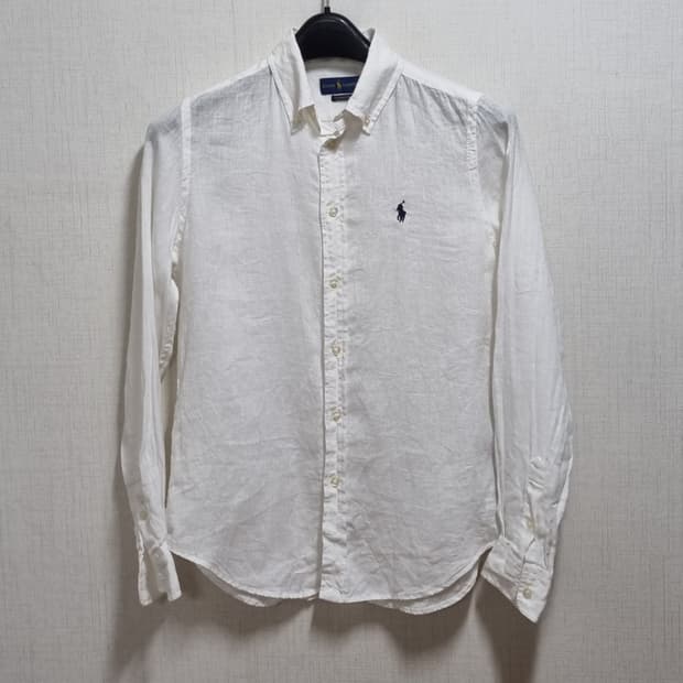 ( M ) 폴로 랄프로렌 린넨 셔츠 화이트