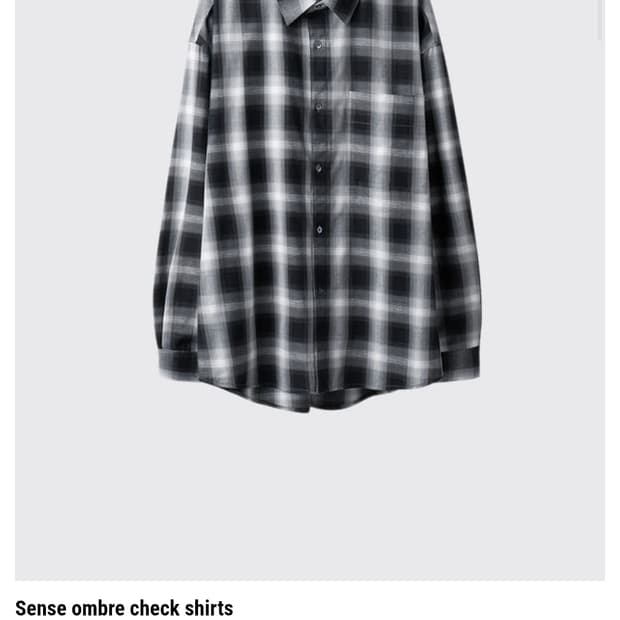 [3] 아르반 체크셔츠 새상품