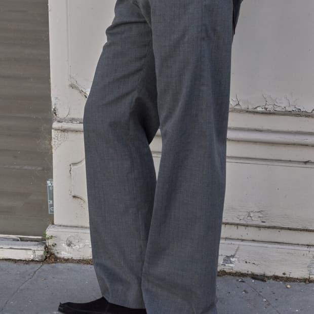 머듈 slacks stripe(grey) 5