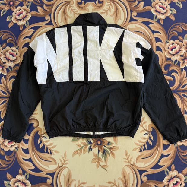 (XL)나이키 NIKE 빅로고 바람막이 자켓(블랙,검흰)