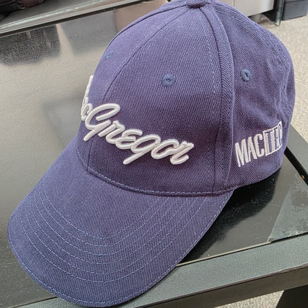 맥그리거 자수 로고 네이비 골프 모자 볼캡