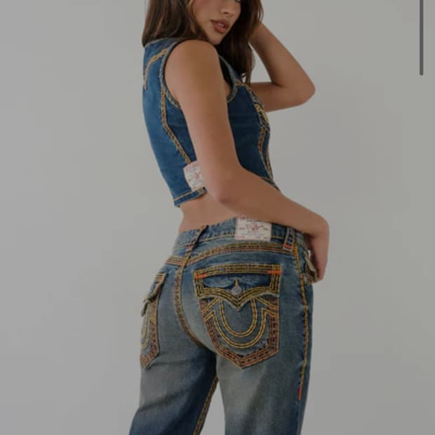 [오리지널 Y2K] 트루릴리전 빌리 슈퍼티 (Made in USA,