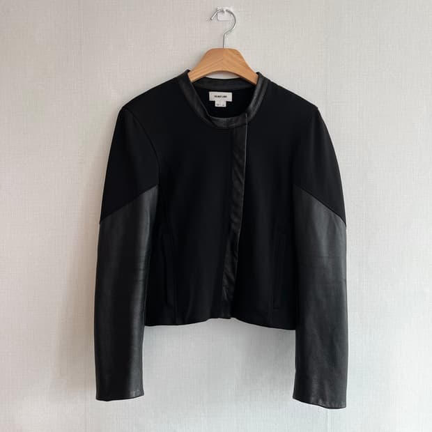 HelmutLang 헬무트랭 램스킨 레더 자켓