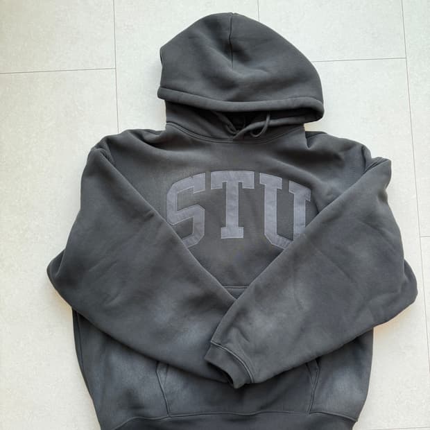 스투시 아플리케 후드