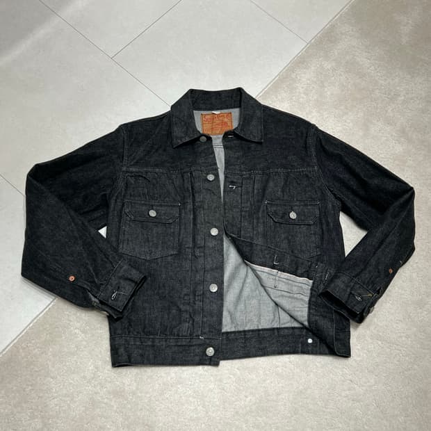 슈가케인 1953 흑청 블랙 2세대 데님 자켓