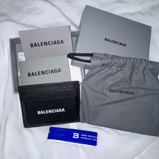 발렌시아가 캐쉬 카트 홀더 블랙