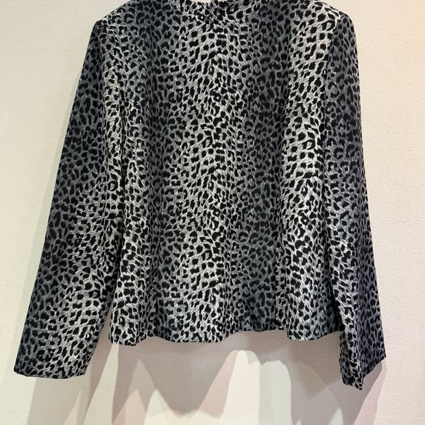 Vintage Leopard Pattern Blouse
