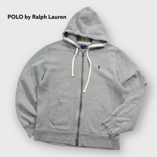 폴로 랄프로렌 오버핏 미니멀 써멀 투웨이 후드집업
