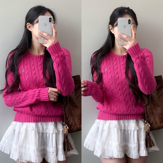 폴로 코튼 니트