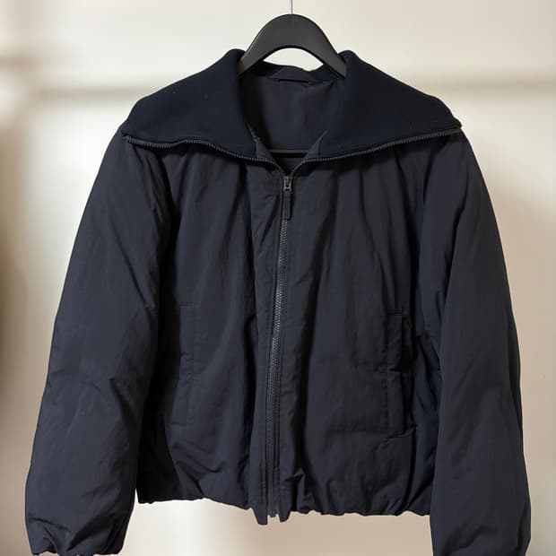 유니클로 u 퍼프테크 블루종 L 네이비