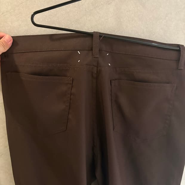 마르지엘라 브라운 부츠컷 팬츠 50