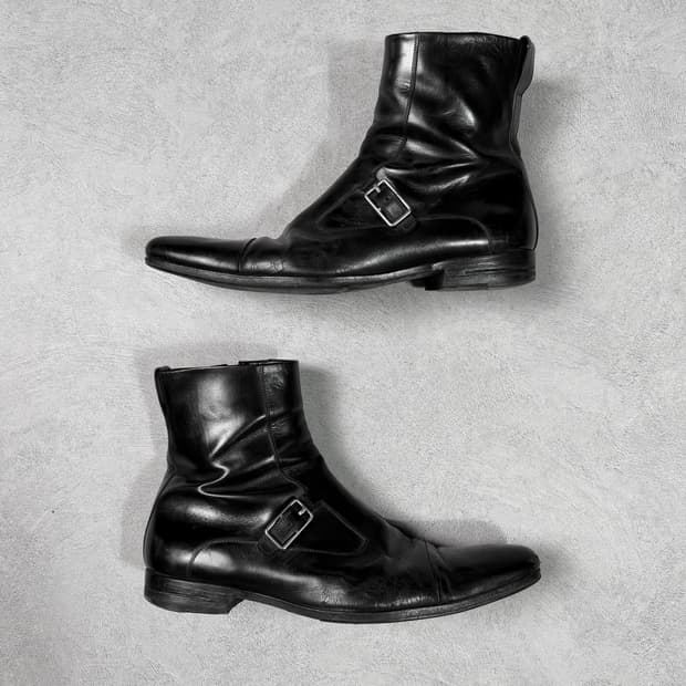 Dior Homme 2006 Double Monk Strap Boots