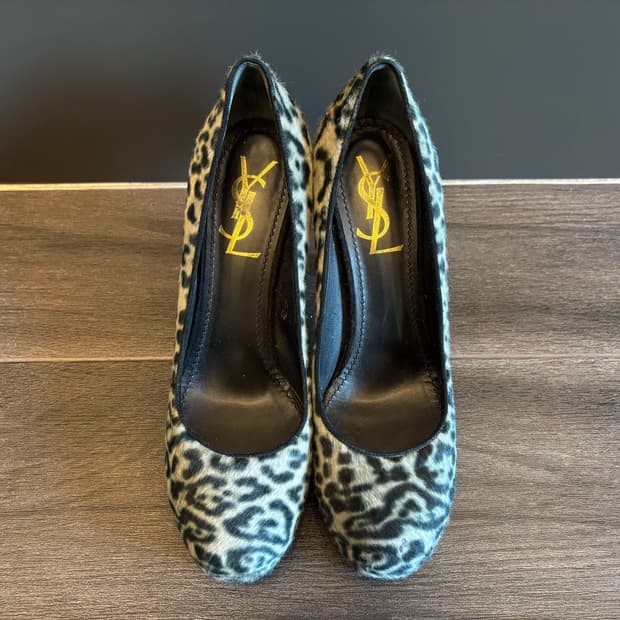 Yves Saint Laurent Leopard heels