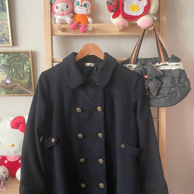 모리걸 빈티지 엑시즈팜 axes femme 네이비 코트 💙💛