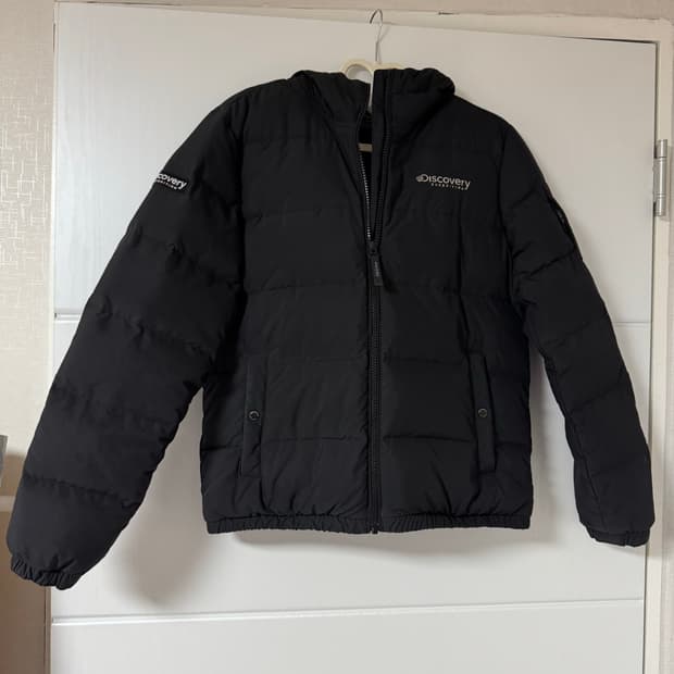 [작은 여성, 아동용]디스커버리 키즈 블랙 패딩 90