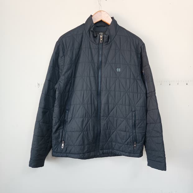 코오롱 스포츠 블랙 다이아 퀼팅 자켓