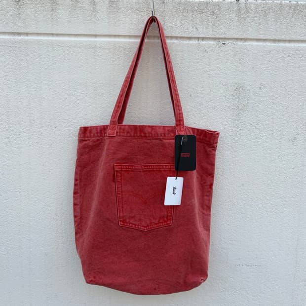 리바이스 핑크데님 토드백