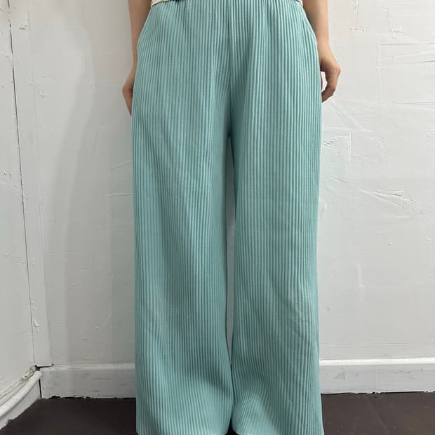 mint pleats wide pants