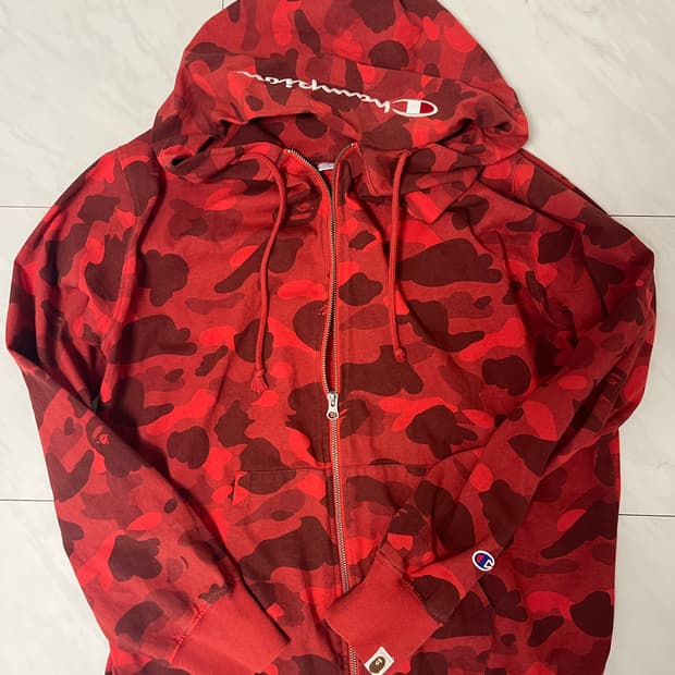 베이프 챔피언 후드집업 적계 xl