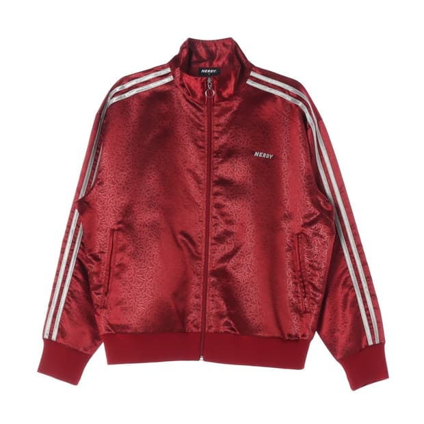 NERDY 페이즐리 패턴 레드 트랙탑 져지 M