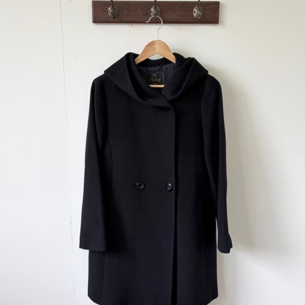 23 로로피아나 헤리티지 블랙 울 코트