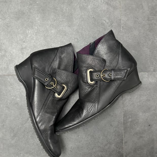 Chain strap Western mood boots