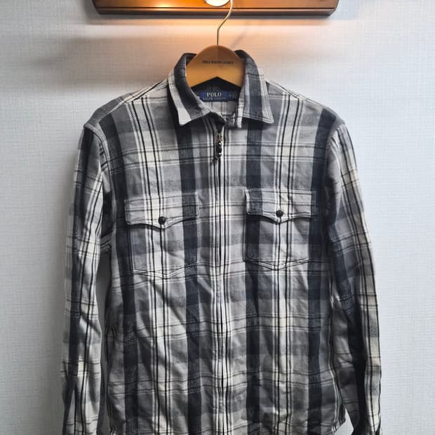 M/100) 폴로 랄프로렌 체크 셔츠 집업자켓 팝니다