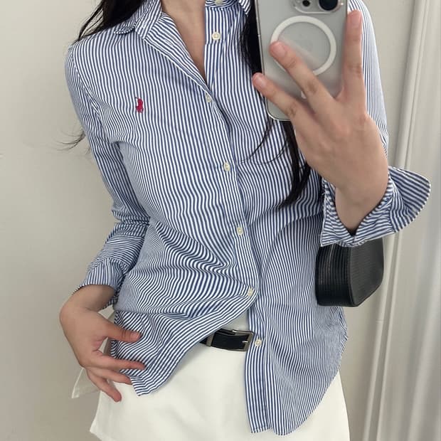 폴로 랄프로렌 스카이 스트라이프 셔츠