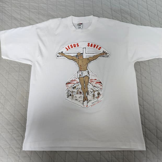 [XL] 90s 지저스 세이브 JESUS 빈티지 티셔츠