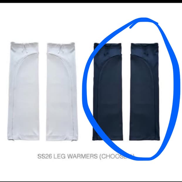 지초이 26ss 레그워머 네이비 (쇼룸 품절)