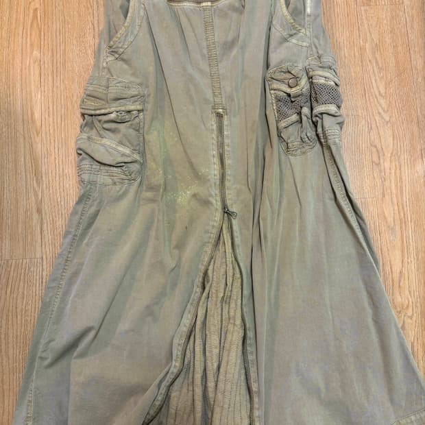 고아 GOA 맥시스커트 롱스커트 카키