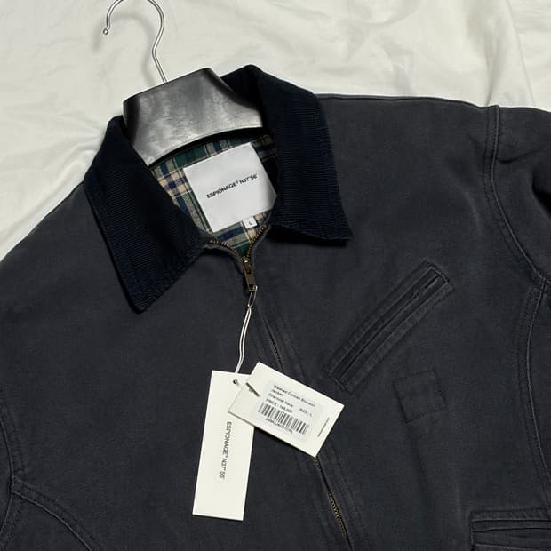 에스피오나지 Washed Canvas Blouson Jacket