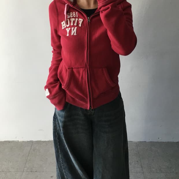 아베크롬비 로고 후드집업