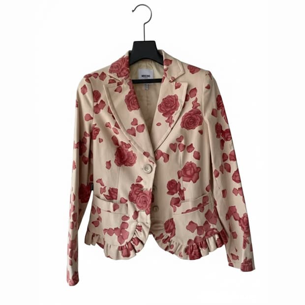 Moschino 모스키노 로즈 프릴 자켓 36