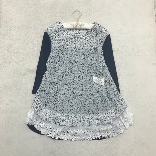 모리걸 하구미 잔꽃 원피스 일본빈티지 아오이유우깔