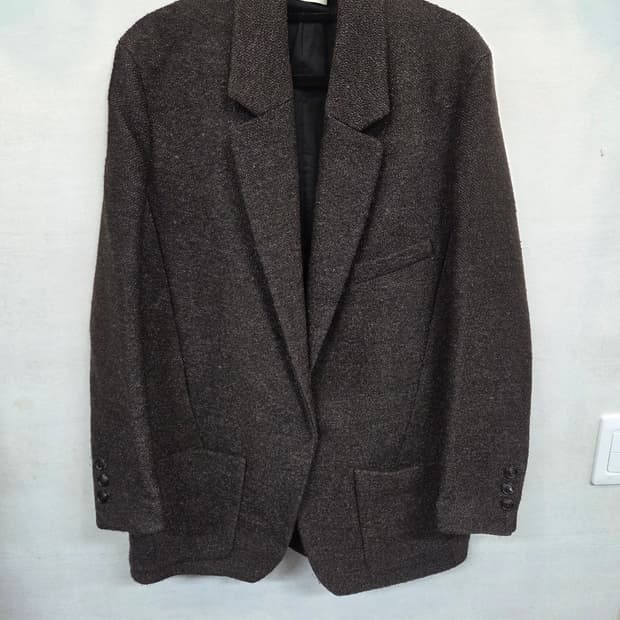 시스템 여성 원버튼 울 자켓 코트 160 s