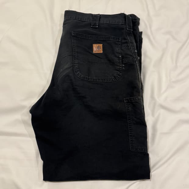 칼하트 빈티지 덩가리핏 더티 워싱 코튼 팬츠38/32