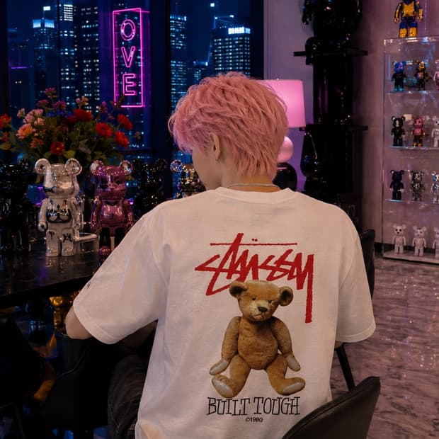 STÜSSY 스투시 Built Tough T-Shirt Cream