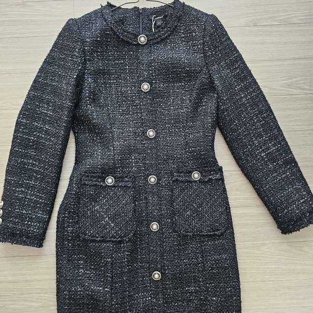 룩캐스트 트위드 원피스 s 새상품
