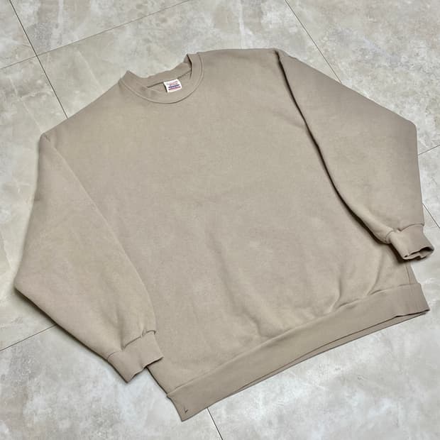 프릭스 스토어 헤비 온스 스웻셔츠 맨투맨 브라운 베이지 F