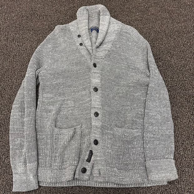 POLO 폴로 랄프로렌 숏카라 니트 가디건 그레이 L
