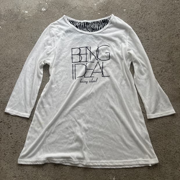 (Unknown)zebra layered lettering t