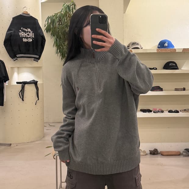 폴로 랄프로렌 포니 자수 하프집업 니트 U476