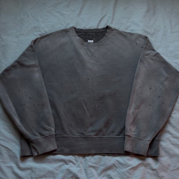 비즈빔 22AW 앰플러스 스웨트 크래쉬 블랙